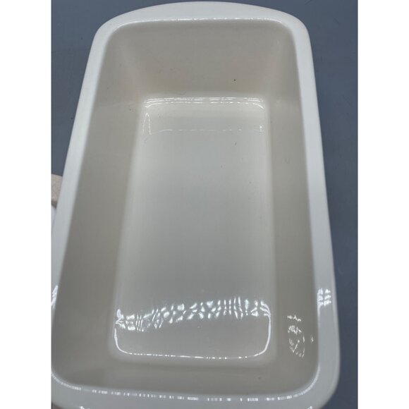 New Debco Stoneware Loaf Baking Dish Snowman Lid Wall Hanging Christmas READ - Picture 10 of 11